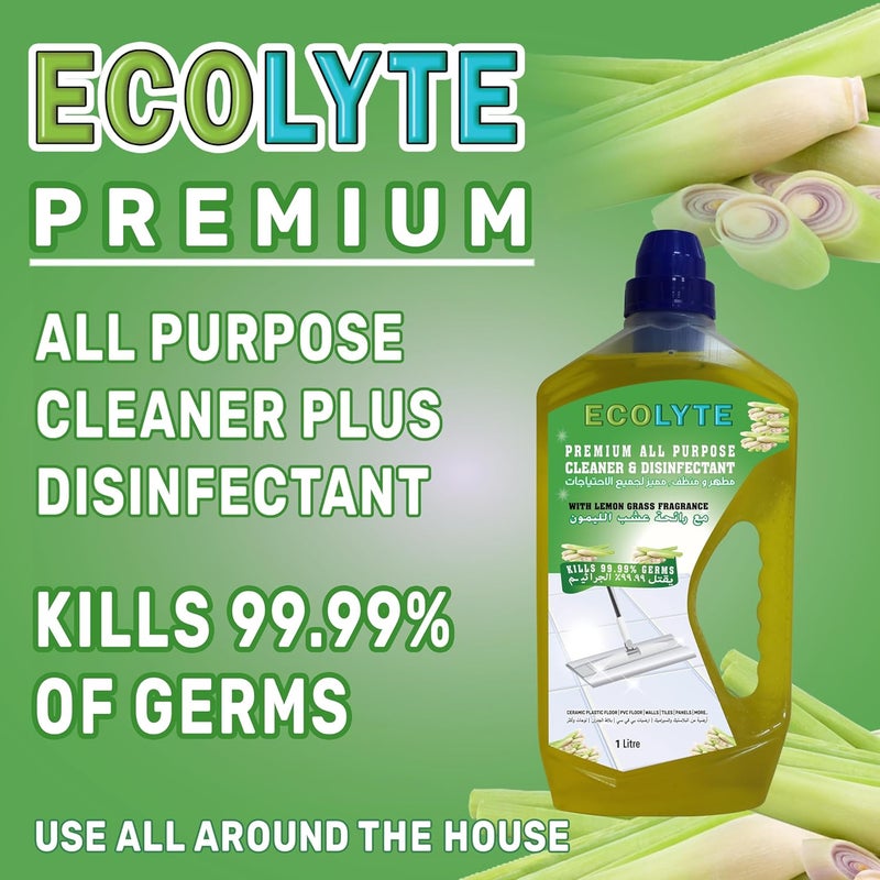 ECOLYTE+ منظف متعدد الاستخدامات الفاخر مع عشب الليمون - Image 4